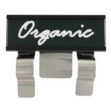 Hunter Green "Organic" Tag w/ Black Holder