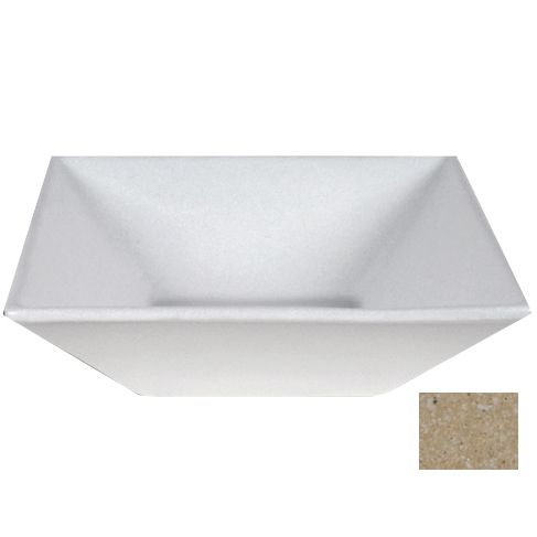 Bugambilia Deep Square Buffet Bowl, Granite Sand, 101 oz