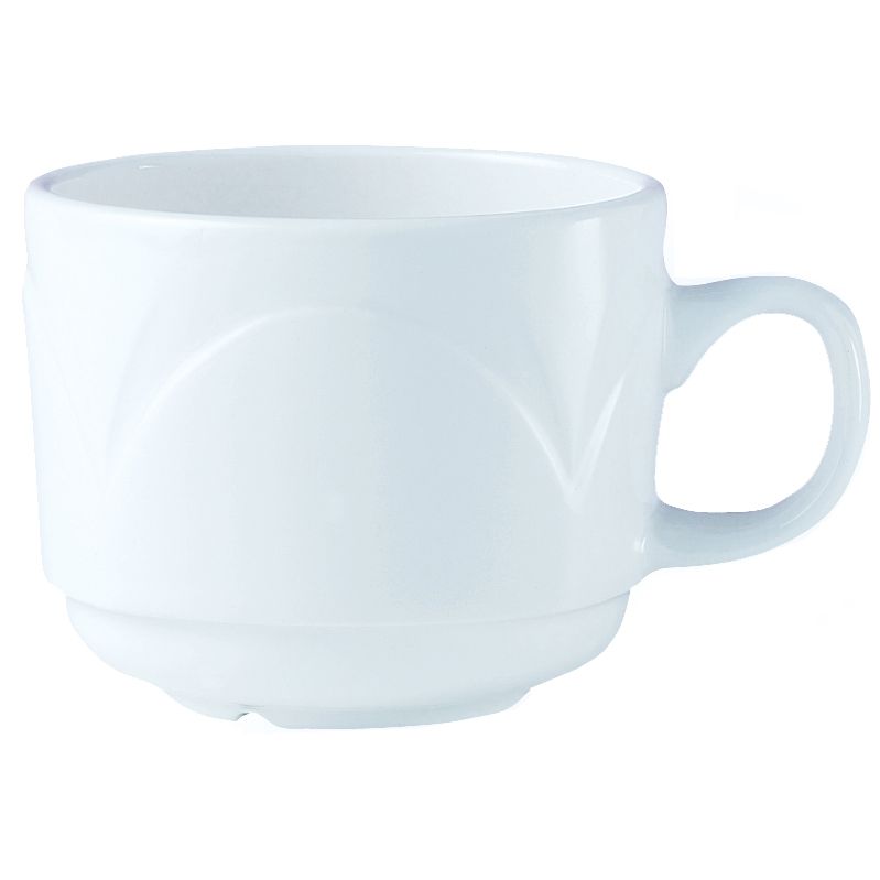 Steelite Distinction Bianco White 6 Oz. Stackable Cup