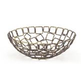 Front Of The House&reg; 8" Coppered Linked Bowl
