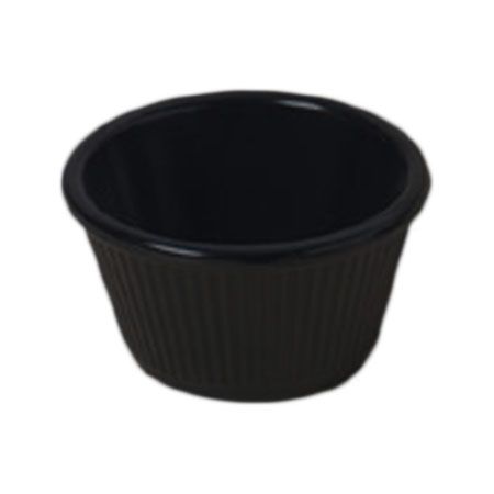 American Metalcraft Black 2 Oz Smooth Sided Melamine Ramekin