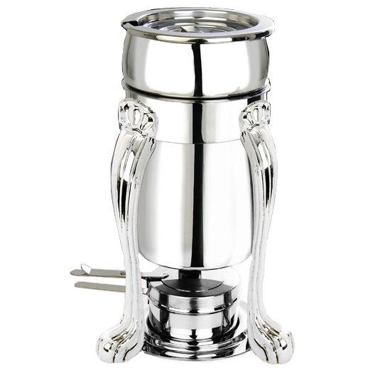 Eastern Tabletop Queen Anne 2 Qt Silver-Plated Marmite Soup Stand