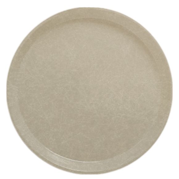 Cambro&reg; Camtray&reg; 11" Desert Tan Round Serving Tray