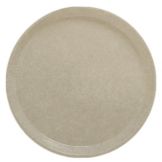 Cambro&reg; Camtray&reg; 11" Desert Tan Round Serving Tray