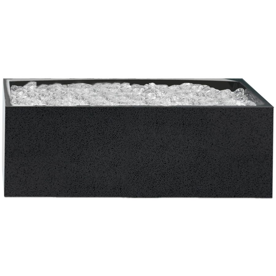 Cal-Mil&reg; 12" x 20" Granite  Charcoal Ice Pan Housing