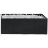 Cal-Mil&reg; 12" x 20" Granite  Charcoal Ice Pan Housing