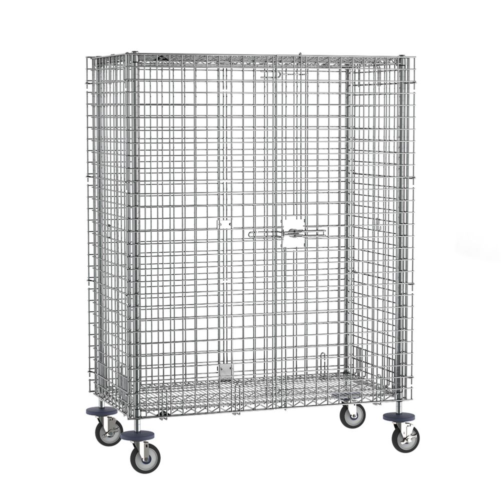 Metro&reg; Super Erecta&reg; 52-3/4"L Mobile Chrome Security Unit