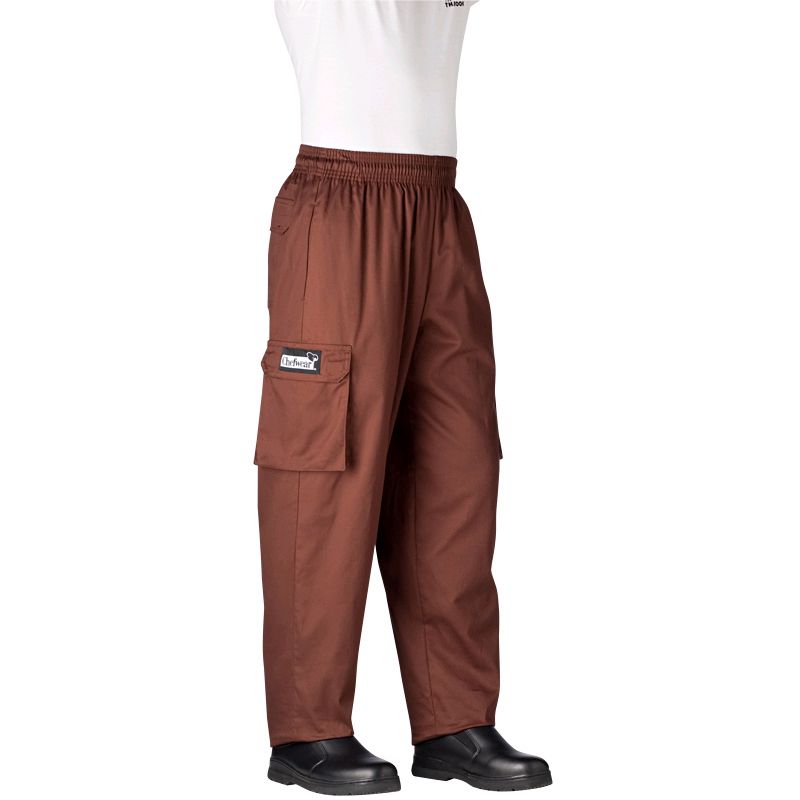 Chefwear&reg; Medium Chocolate Cargo Pants