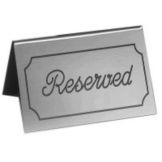 Cal-Mil&reg; 5" x 3" "Reserved" Message Tent