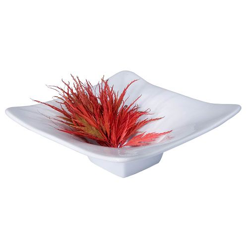 Gourmet Display&reg; 8" White Porcelain Square Bowl