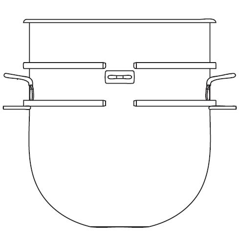 Berkel Stainless Steel 40 Qt Bowl for FMS40 Mixer