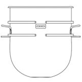 Berkel Stainless Steel 40 Qt Bowl for FMS40 Mixer