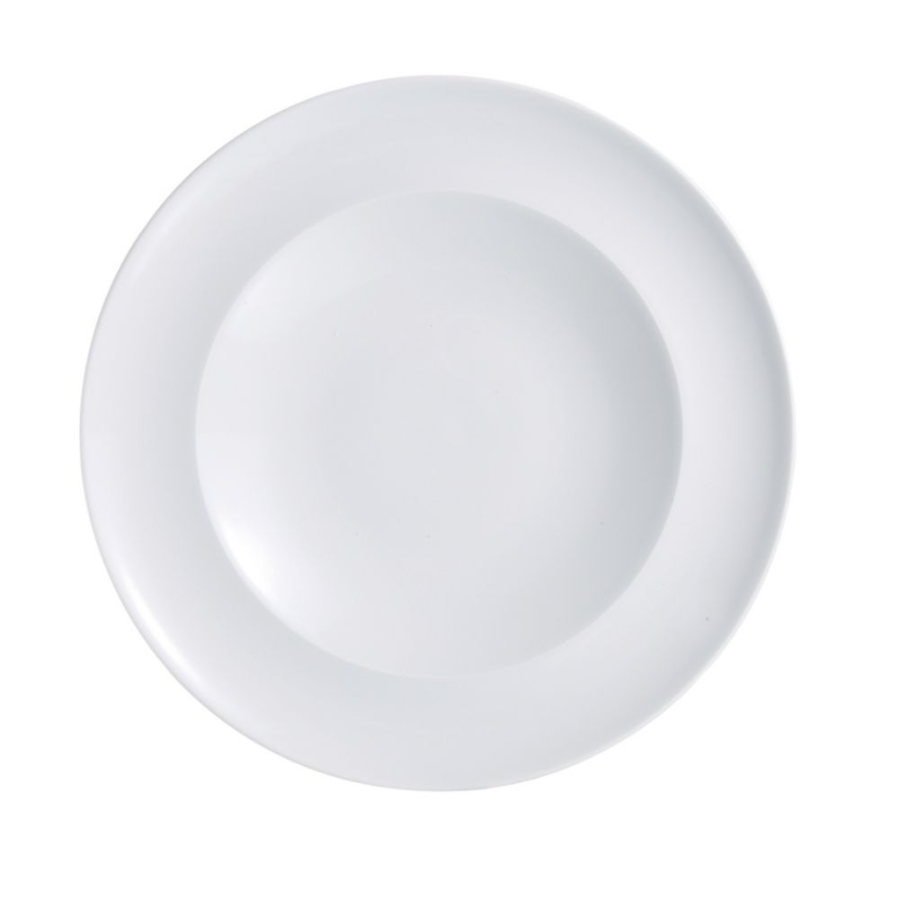 Cardinal Arcoroc Vintage White Porcelain 9-3/4" Brunch Plate