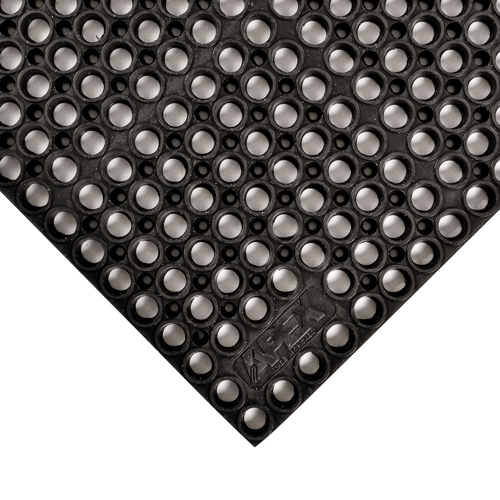 NoTrax&reg; Black 39" x 39" San-Eze&reg; Mat