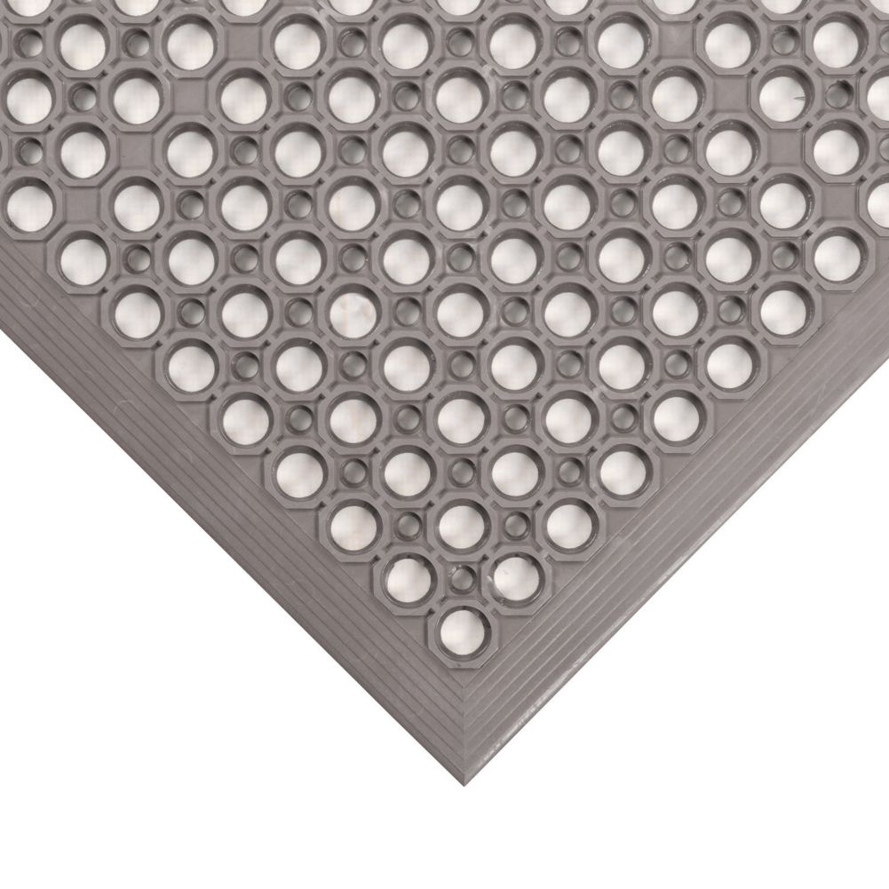 NoTrax&reg; Gray Beveled Edge Tek-Tough Jr&reg; Mat
