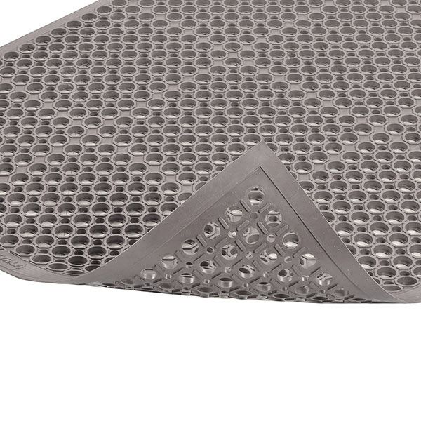 NoTrax&reg; Gray Beveled Edge Tek-Tough Jr&reg; Mat