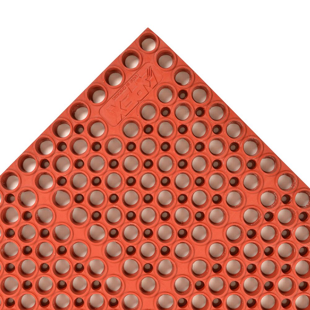 NoTrax&reg; Brick Red 39" x 39" San-Eze II&reg; Mat