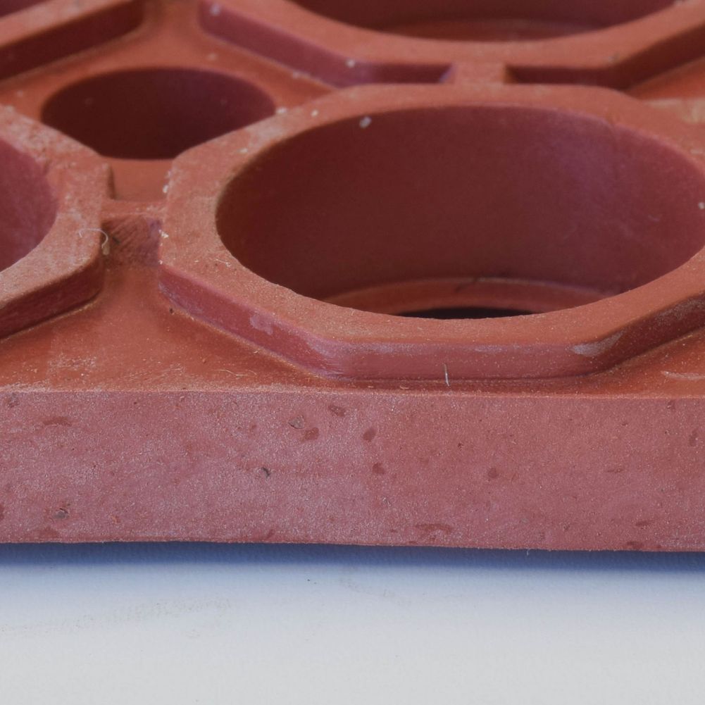 NoTrax&reg; Red 3' x 5' Tek-Tough Jr&reg; Mat