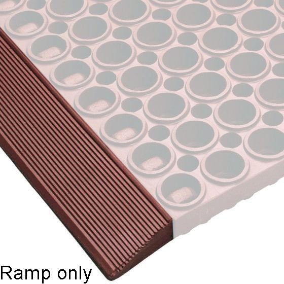 NoTrax&reg; Red 39" x 1-3/4" San-Eze II&reg; Ramp