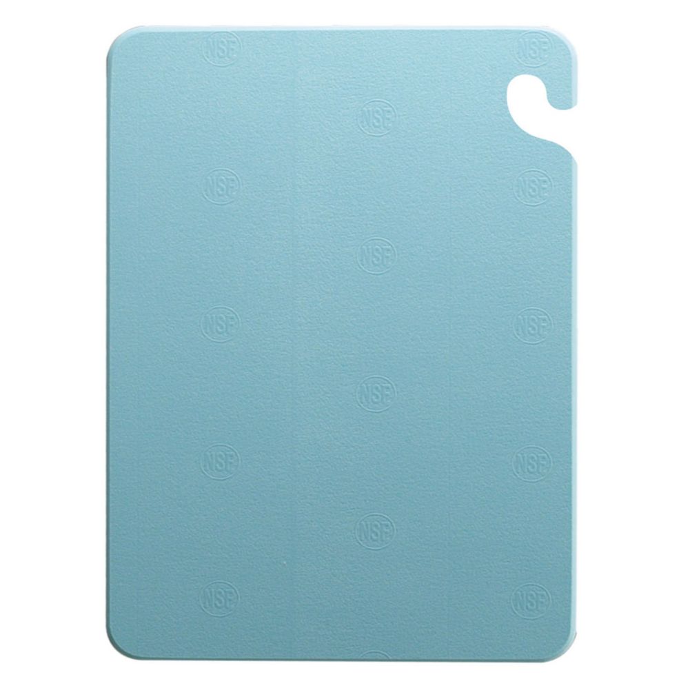 San Jamar&reg; Cut-N-Carry&reg; Blue 18" x 24" Cutting Board