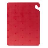 San Jamar&reg; Cut-N-Carry&reg; Red 18" x 24" Cutting Board