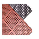 Tomlinson C-Kure&reg; 3'x5'x&frac34; Red Heavy Duty Greaseproof Mat