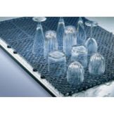 Black Interlocking PVC Vinyl Shelf / Bar Liner, 12" x 12"