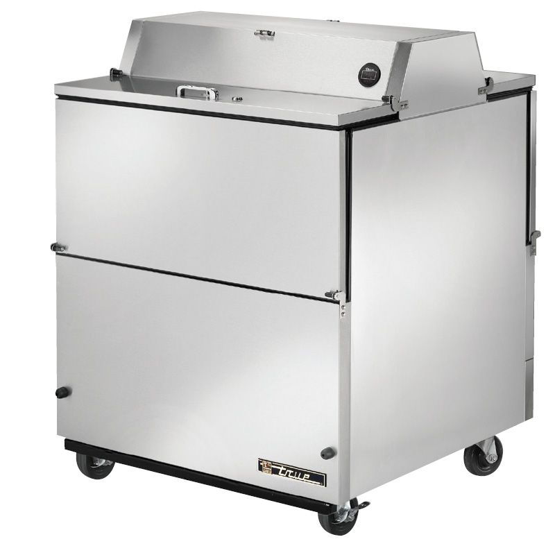 True&reg; Dual Side S/S 13.8 Cu Ft Milk Cooler w/ Aluminum Interior