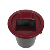 San Jamar&reg; KatchAll&reg; 32-44 Gallon Red Flatware Retriever