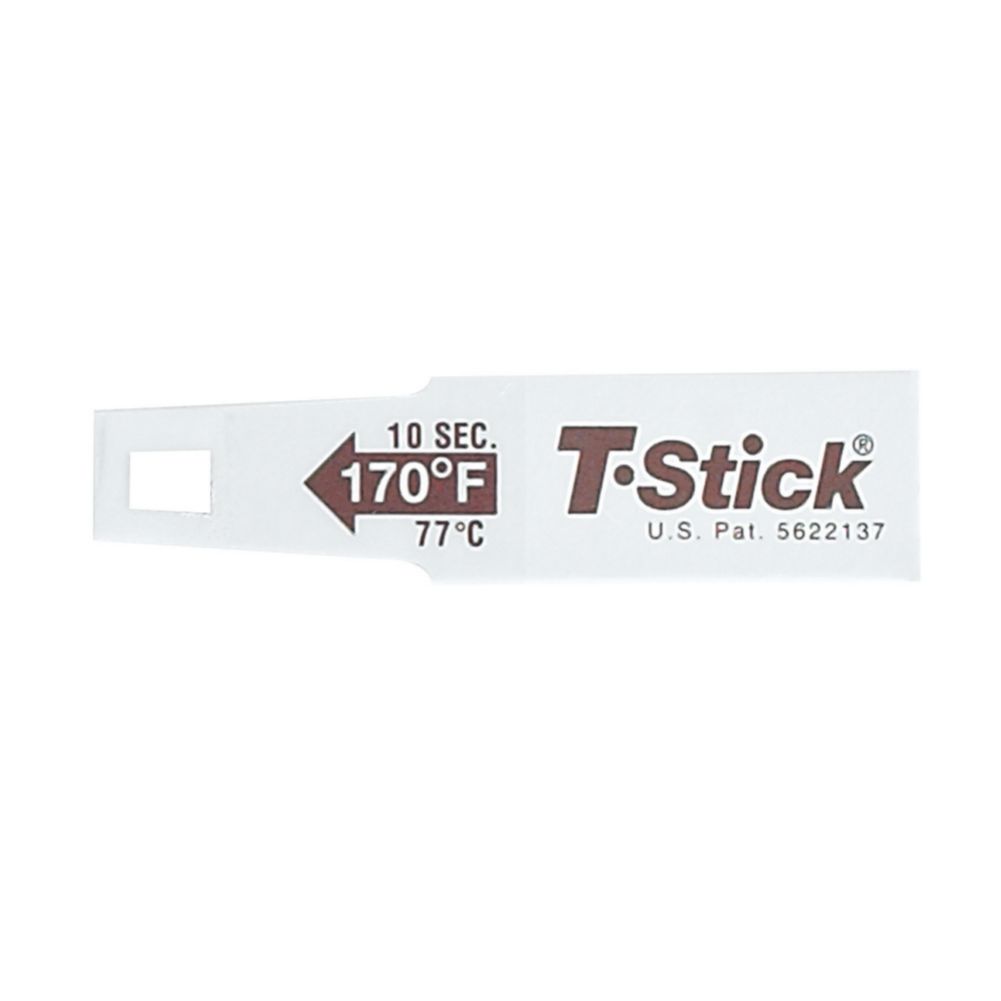 San Jamar&reg; T-Stick&reg; 170&deg;F Disposable Temperature Checker