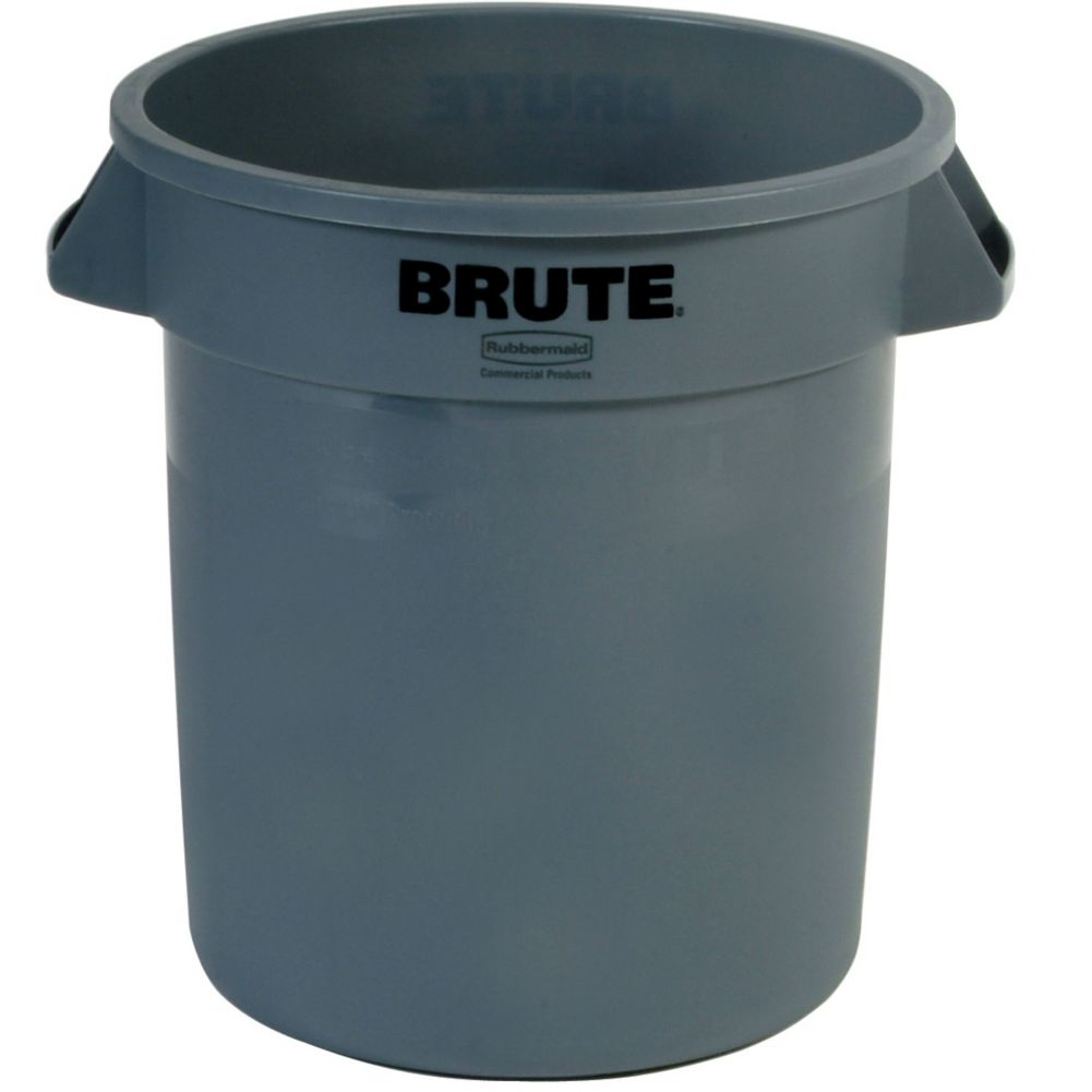 Rubbermaid BRUTE&reg; Gray 10 Gal Container w/o Lid