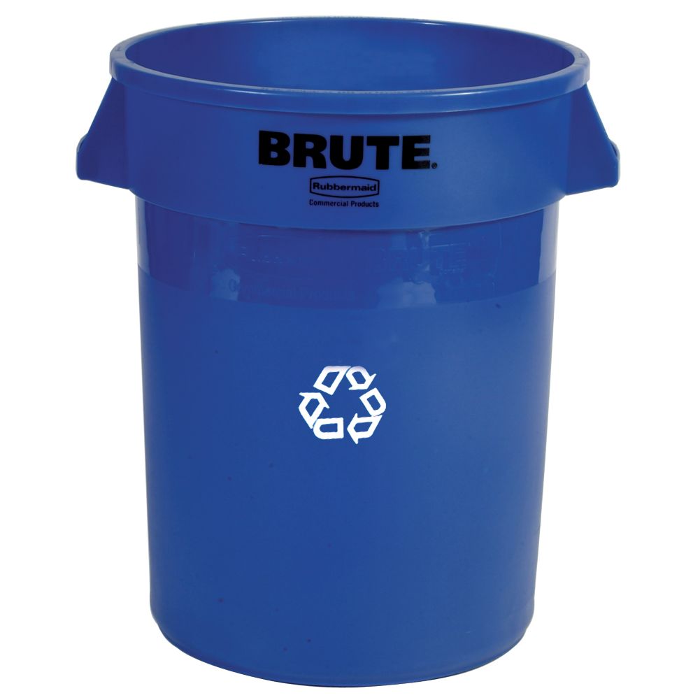 Rubbermaid BRUTE&reg; Blue 20 Gal Recycling Container w/o Lid