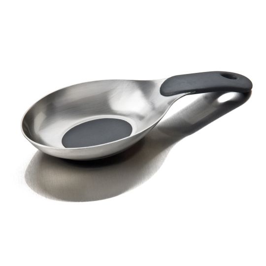 Focus 9 x 3-1/2 in. Spoon Rest W/ Black Silicone Bottom
