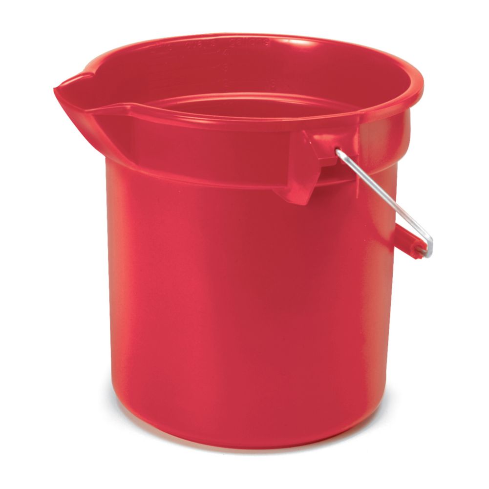 Rubbermaid BRUTE&reg; Red 14 qt Round Bucket
