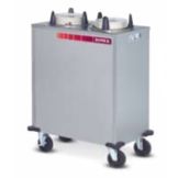 Dinex&reg; 3-Tube Mobile Heated Plate Dispenser f/ 10-1/8" Plates