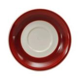 Oneida&reg; Jubilee&trade; 5-1/2" Ivory / Raspberry Saucer