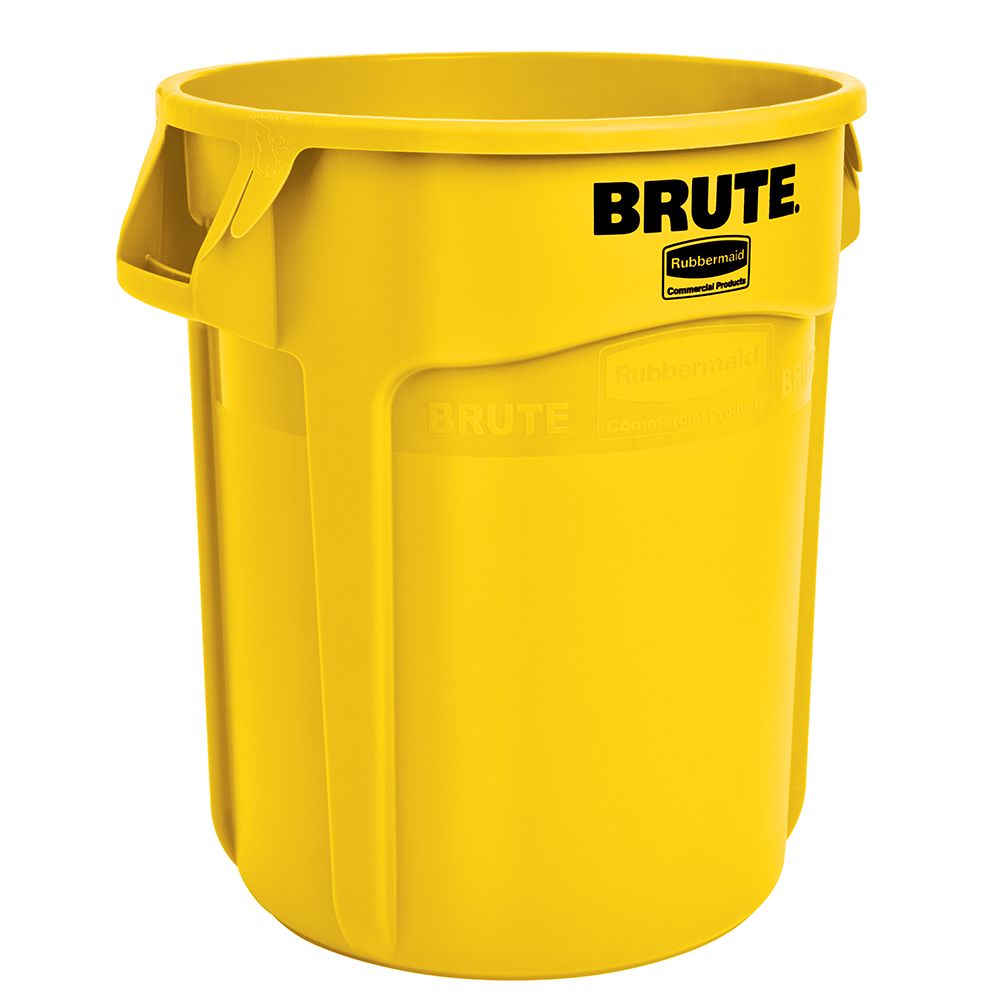 Rubbermaid BRUTE&reg; Yellow 20 Gal Container w/o Lid