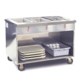 FWE Mobile 3 Well Handy Line Serving Cabinets, HLC-3W6-1