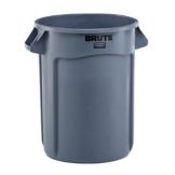 Rubbermaid BRUTE&reg; Gray 32 Gal Container w/o Lid