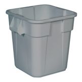 Rubbermaid BRUTE&reg; Square Gray 28 Gal Container w/o Lid
