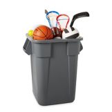 Rubbermaid BRUTE&reg; Square Gray 40 Gal Container w/o Lid