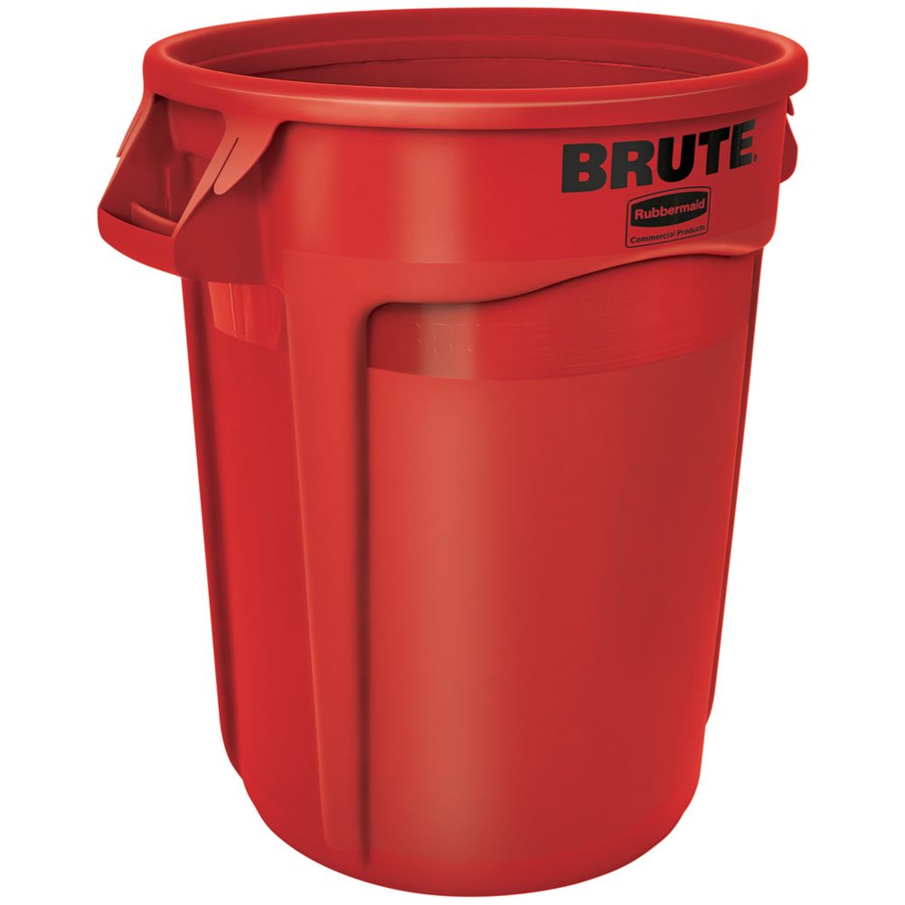 Rubbermaid BRUTE&reg; Red 32 Gal Container w/o Lid