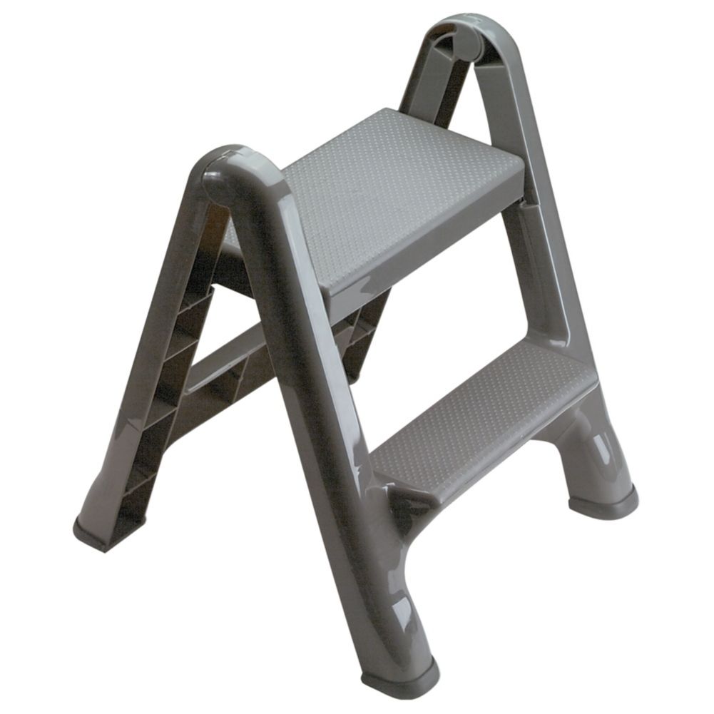 Rubbermaid Gray 2-Step Folding Stepstool