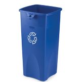 Rubbermaid Untouchable&reg; Blue Square 23 Gal Recycling Container