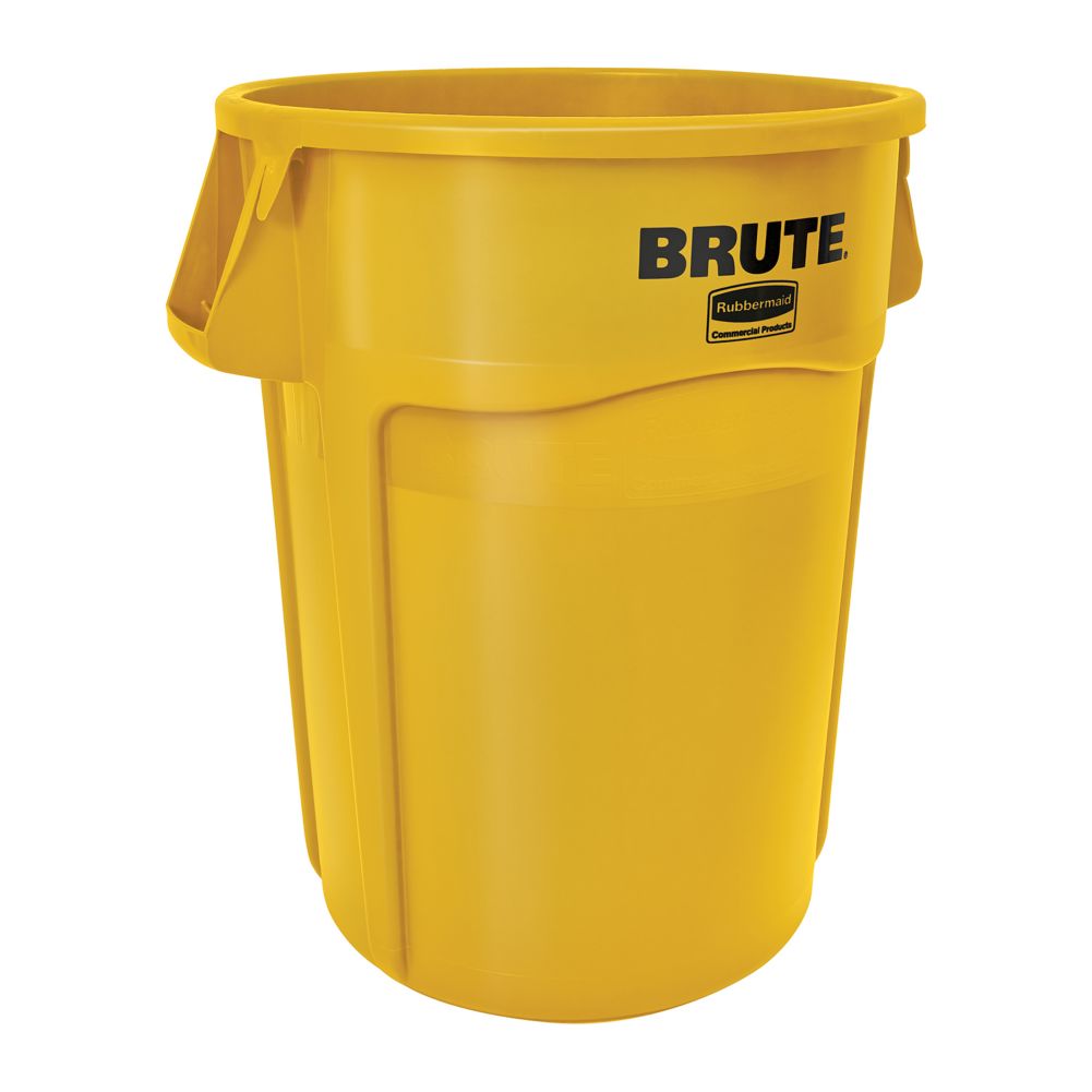 Rubbermaid BRUTE&reg; Yellow 44 Gal Utility Container w/o Lid