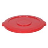 Continental Red Lid for Round 44 gal Huskee&trade; Receptacles