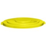 Continental Yellow Lid for Round 32 gal Huskee&trade; Receptacles
