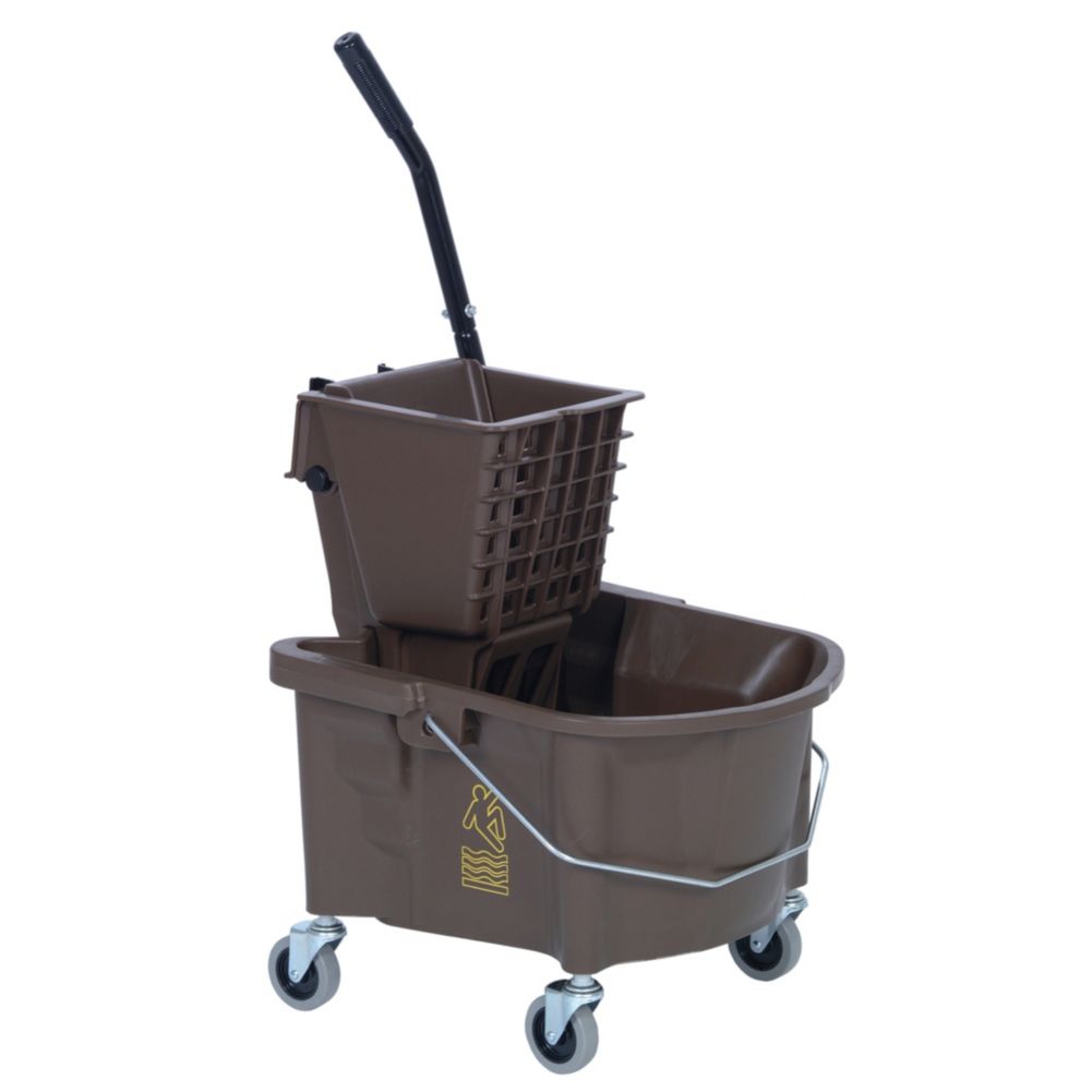 Continental Splash Guard Bronze 26 qt Side Press Combo Mop Bucket