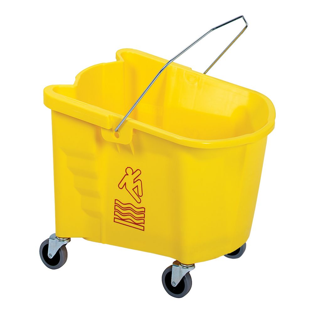 Continental Splash Guard&trade; Yellow 35 qt Mop Bucket