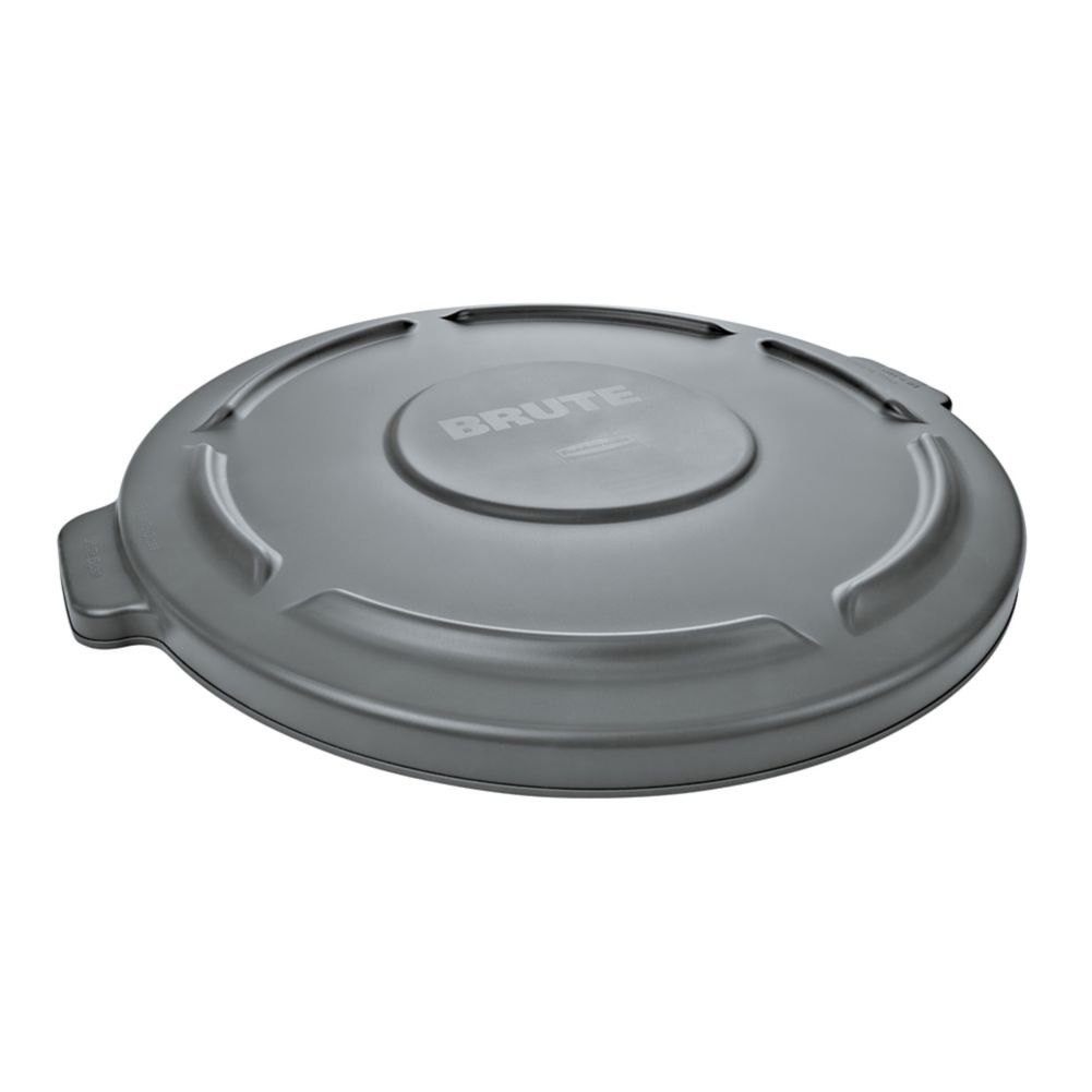 Rubbermaid BRUTE&reg; Gray Lid for 44 Gal Round Containers
